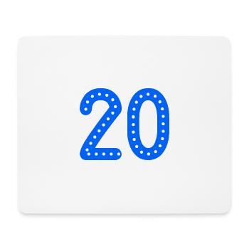 20. 20 YEARS. 20th ANNIVERSARY. 20TH ANNIVERSARY. - Mouse Pad (horizontal) - white - Front
