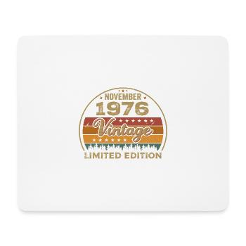 November 1976 - Geburtstagsgeschenk November 1976 - Mousepad (Querformat) - Weiß - Vorne