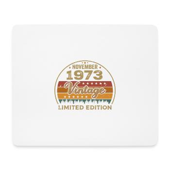 November 1973 - Geburtstagsgeschenk November 1973 - Mousepad (Querformat) - Weiß - Vorne