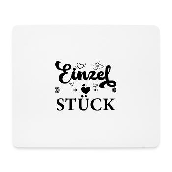 Einzelstück - Mousepad (Querformat) - Weiß - Vorne