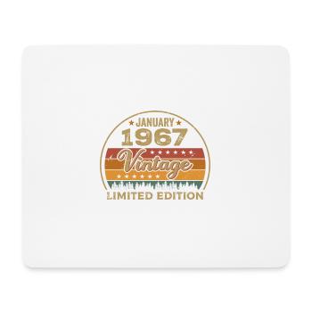 Legends were born in January 1967,January 1967 - Mouse Pad (horizontal) - white - Front