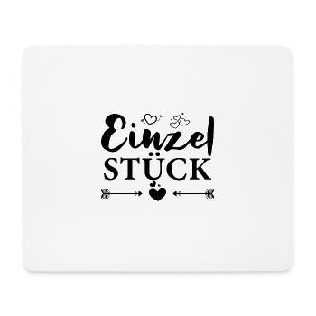 Einzelstück - Mousepad (Querformat) - Weiß - Vorne