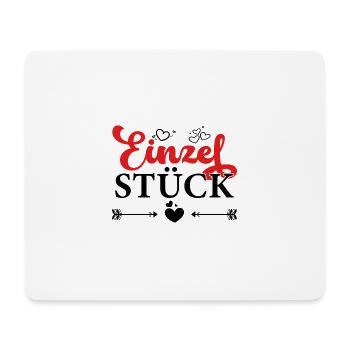 Einzelstück - Mousepad (Querformat) - Weiß - Vorne