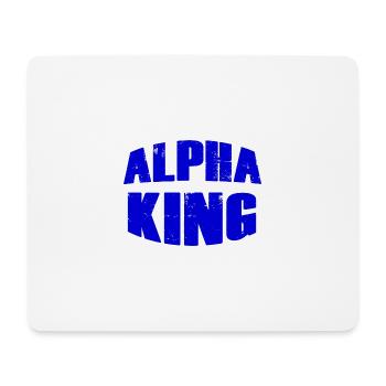 Alpha King Geschenk - Mousepad (Querformat) - Weiß - Vorne