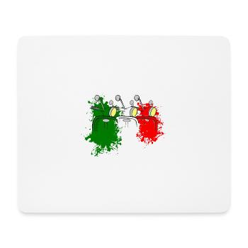 Scooter Italien - Mousepad (Querformat) - Weiß - Vorne