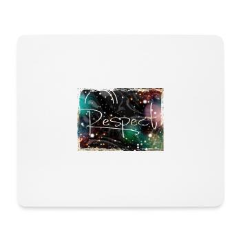 Respect Abstract Schrift - Mousepad (Querformat) - Weiß - Vorne