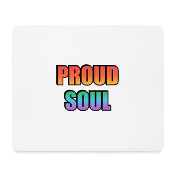 Proud Soul Gradient Typography - Mouse Pad (horizontal) - white - Front