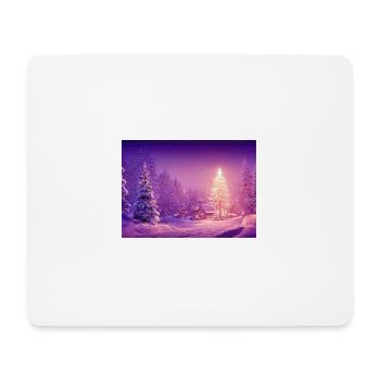 Noël 16 - Tapis de souris (format paysage) - blanc - Devant