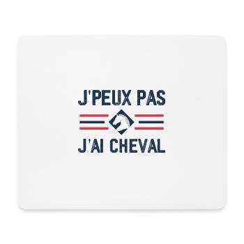 I can't I have horse - Mouse Pad (horizontal) - white - Front
