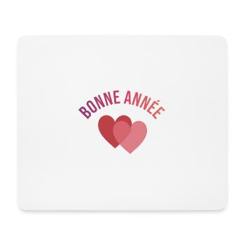 JAHR. FROHES NEUES JAHR. SILVESTER - Mousepad (Querformat) - Weiß - Vorne