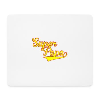 super papa - Mousepad (Querformat) - Weiß - Vorne