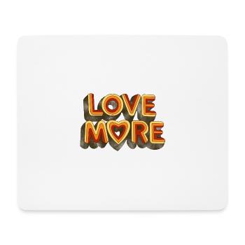 LIEBE MEHR - Mousepad (Querformat) - Weiß - Vorne