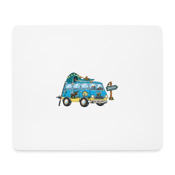 Schweden Camper Wohnmobil - Mousepad (Querformat) - Weiß - Vorne