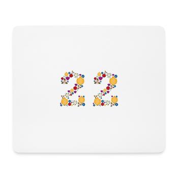 Flowers 22 - Mousepad (Querformat) - Weiß - Vorne