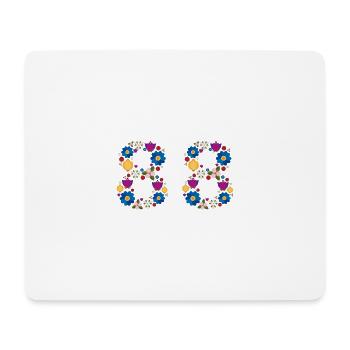 Flowers 88 - Mousepad (Querformat) - Weiß - Vorne