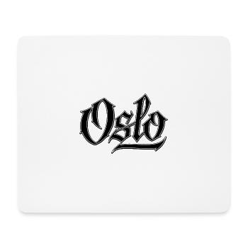 Urban graffiti style lettering Oslo - Mouse Pad (horizontal) - white - Front
