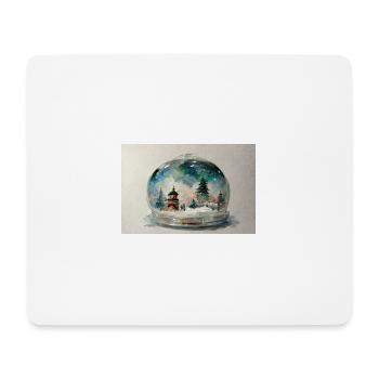 Noël 14 - Tapis de souris (format paysage) - blanc - Devant
