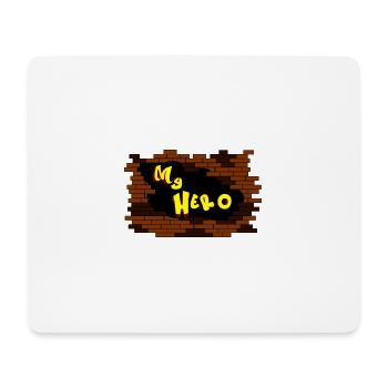 MEIN HERO Graffiti - Mousepad (Querformat) - Weiß - Vorne