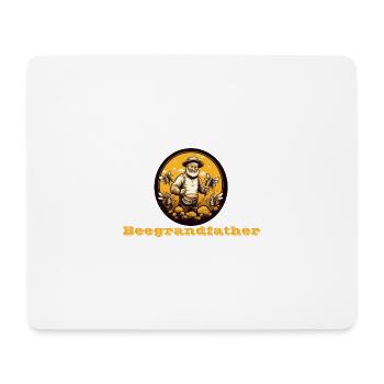 Grand-père d’abeille - Tapis de souris (format paysage) - blanc - Devant