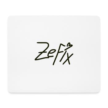 Zefix - Mousepad (Querformat) - Weiß - Vorne