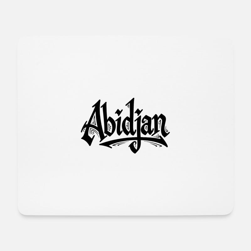 Abidjan - Mousepad (Querformat) - Weiß