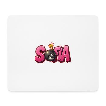 Sofia Graffiti Name Bomb Graffité 3D - Mouse Pad (horizontal) - white - Front