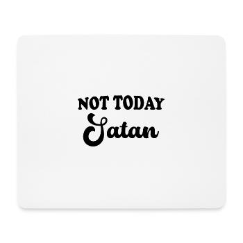 Nicht heute, Satan - lustiges christliches Design - Mousepad (Querformat) - Weiß - Vorne