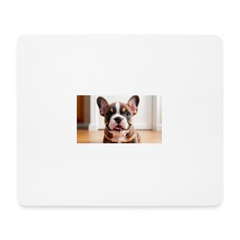 French Bulldog Welpe verspielt mit schönen Augen - Mousepad (Querformat) - Weiß - Vorne