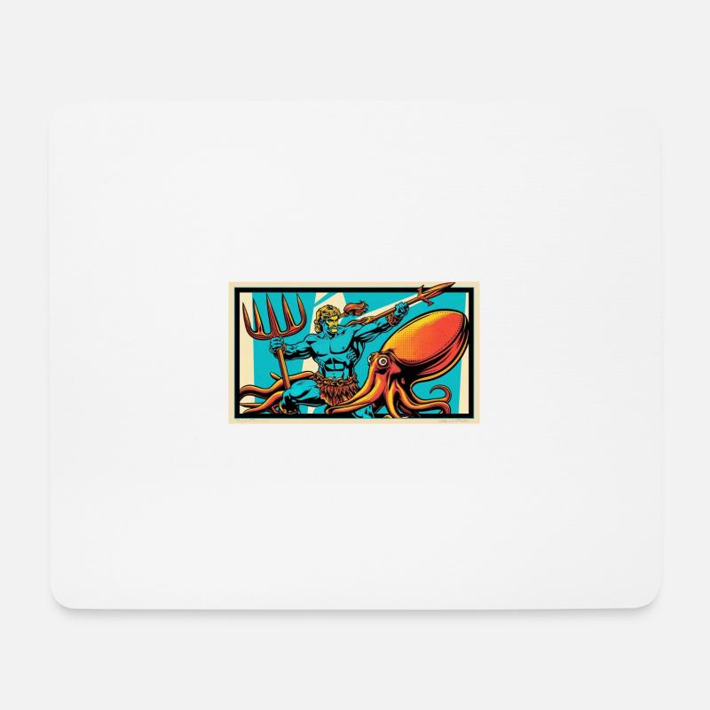 nVx Poseidon 2 - Mousepad (Querformat) - Weiß