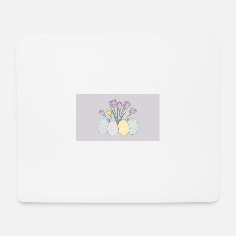 Easter Crocuses - Mouse Pad (horizontal) - white