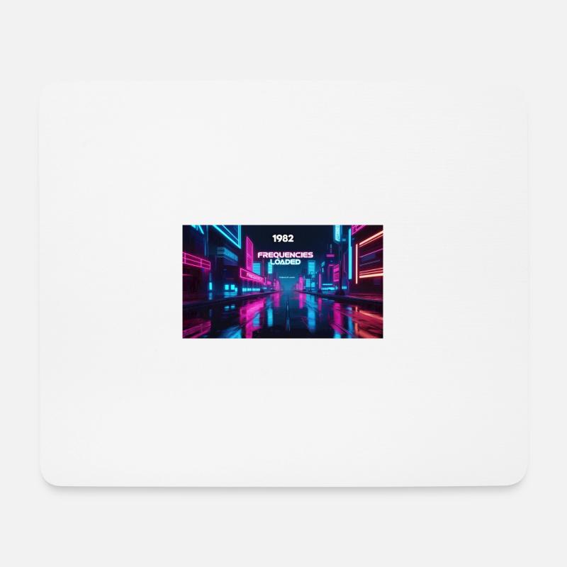 FREQUENCIES LOADED - Mousepad (Querformat) - Weiß