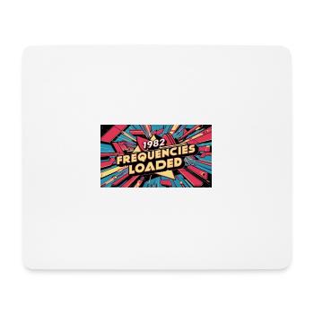 FRÉQUENCES CHARGÉES EXPLOSION DE 1982 - Tapis de souris (format paysage) - blanc - Devant