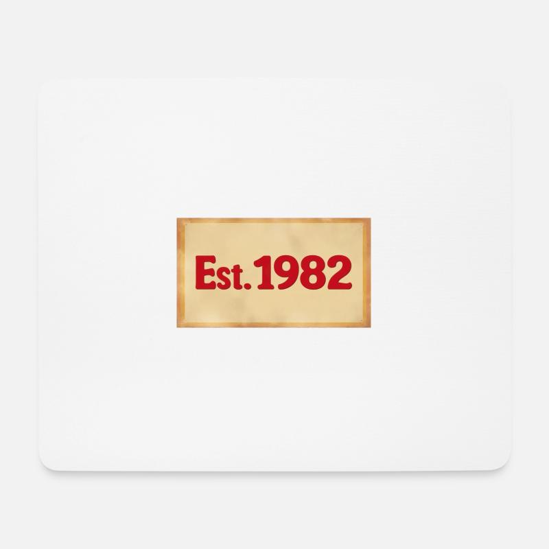 Est. 1982 - Mousepad (Querformat) - Weiß