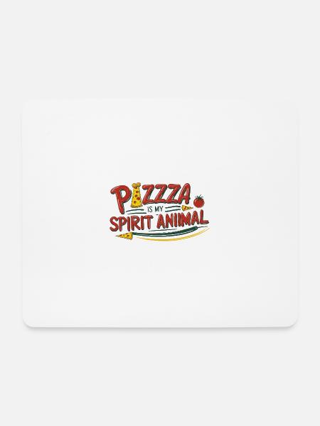 Pizza lover - Mousepad (Querformat) - Weiß