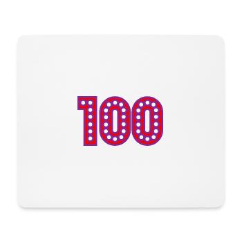 100. 100 JAHRE. 100-JÄHRIGES JUBILÄUM. GEBURTSTAG 100 - Mousepad (Querformat) - Weiß - Vorne