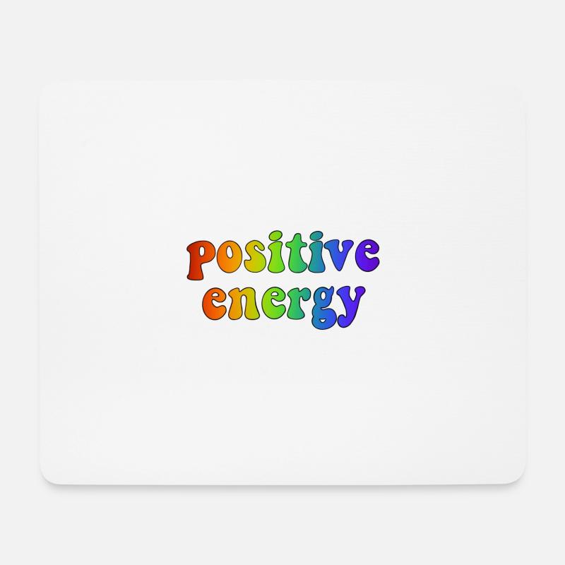 POSITIVE ENERGY - Mousepad (Querformat) - Weiß