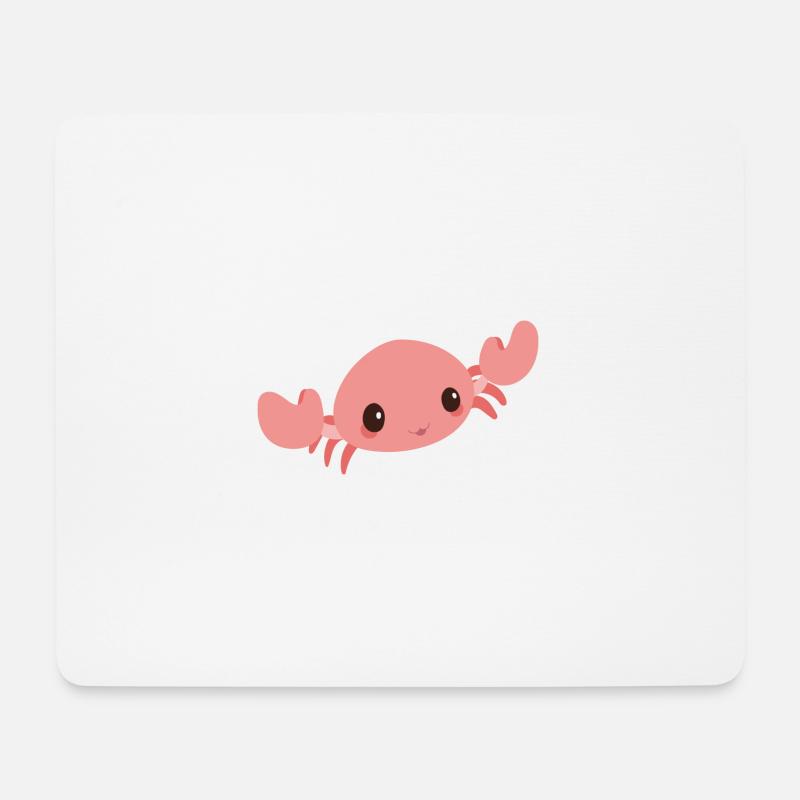 Krabbe - Mousepad (Querformat) - Weiß