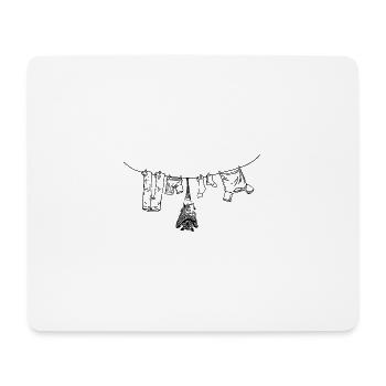 Chauve-souris - Tapis de souris (format paysage) - blanc - Devant