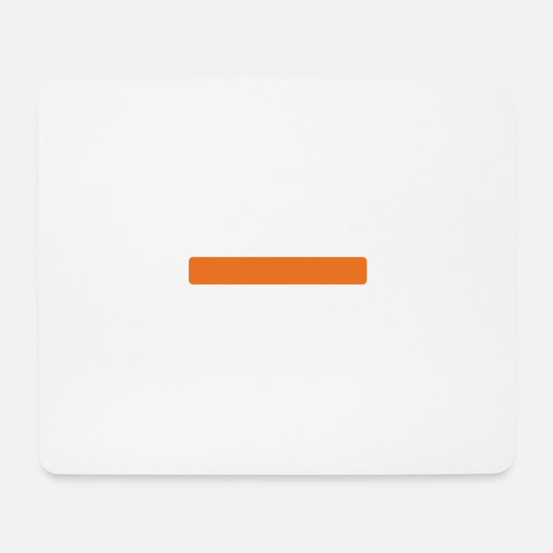 stripes orange - Mouse Pad (horizontal) - white
