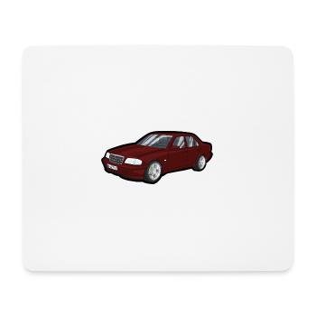 Look de voiture de rue de dessins animés rouges - Tapis de souris (format paysage) - blanc - Devant