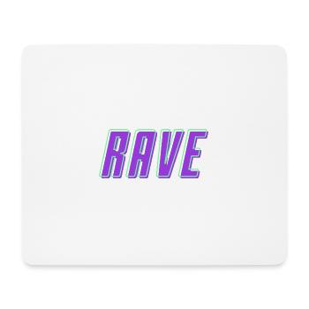 Rétro 80 ' s 90 ' s Rave lettrage - Tapis de souris (format paysage) - blanc - Devant