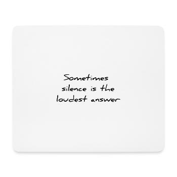 saying english - Mouse Pad (horizontal) - white - Front