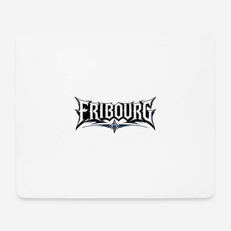 FRIBOURG font - Mouse Pad (horizontal) - white