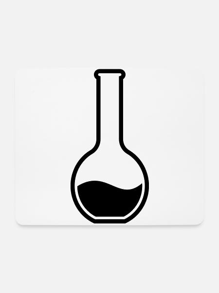 Reagenzglas chemiker - Mousepad (Querformat) - Weiß