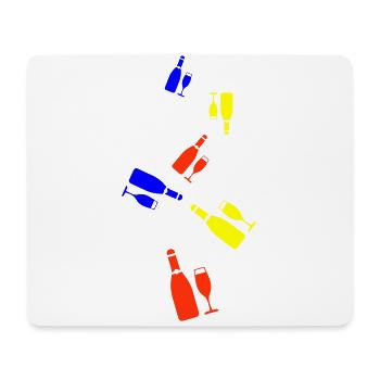 Symbole du vin rouge - Tapis de souris (format paysage) - blanc - Devant