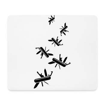 Pocket knife - Mouse Pad (horizontal) - white - Front