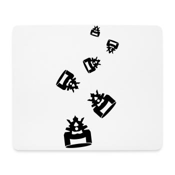 Samurai Helm - Mousepad (Querformat) - Weiß - Vorne