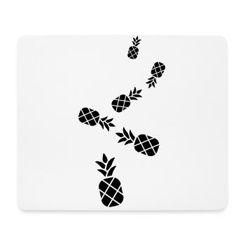 ananas frucht - Mousepad (Querformat) - Weiß - Vorne