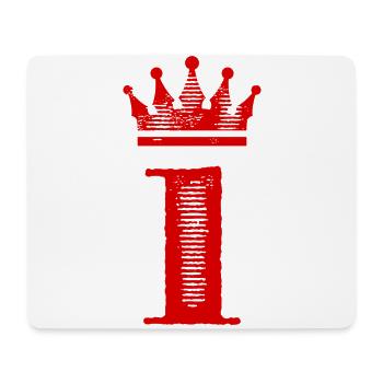 1 Number crown - Mouse Pad (horizontal) - white - Front