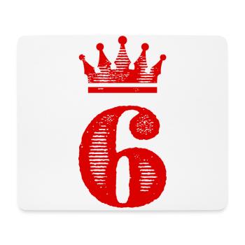 6 Couronne numérique - Tapis de souris (format paysage) - blanc - Devant
